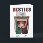 Personalised Romantic Christmas Card For Besties<br><div class="desc">A "Personalised Romantic Christmas Card for Besties" is a unique and heartfelt way to celebrate your close friendship during the holiday season. This card can be customised with a romantic message, special memories, or other personal details that reflect the deep bond and love between you and your best friends. It's...</div>