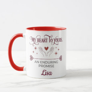 Personalised Romantic Promise Custom Name Love Mug
