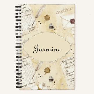Personalised Romantic Prose Companion Notebook