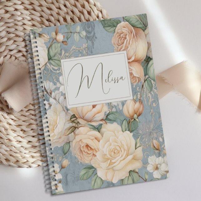 Personalised Romantic Roses Floral Journal (Creator Uploaded)