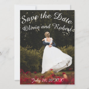 Personalised romantic the first dance Flat Card