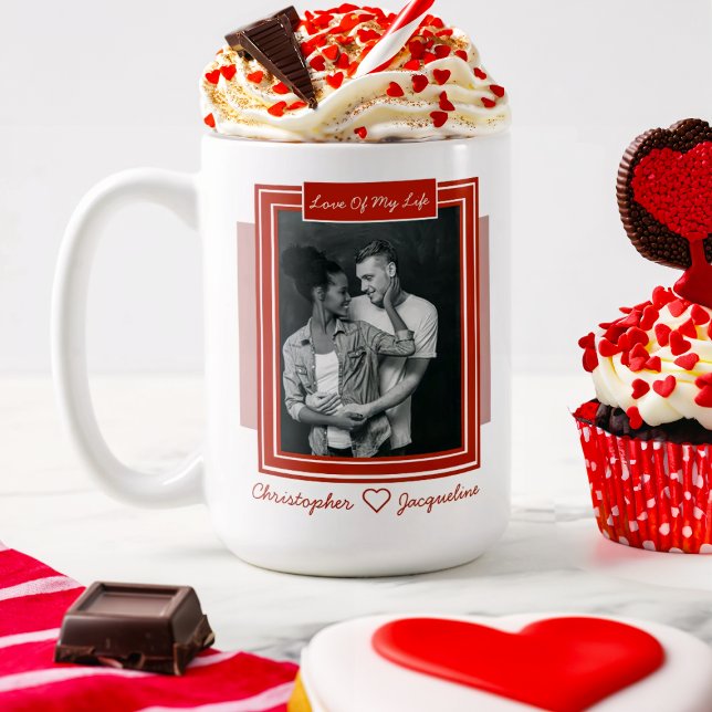 Personalised Romantic Valentine's Day Photo Coffee Mug (Creator Uploaded)