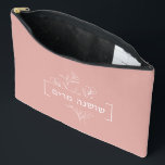 Personalised Rose Gold Floral Hebrew Name<br><div class="desc">This pretty floral Accessory Pouch is the perfect size for pens/pencils, pens and more. It is a terrific (and practical) gift for anyone who loves to stay organised. An original Bat Mitzvah or Morah Gift. Personalise yourself (in under a minute) - with Hebrew name - and your Script message on...</div>