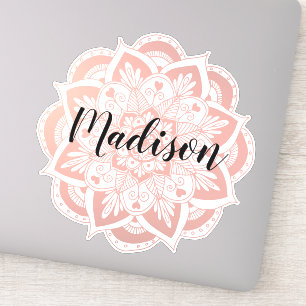 Personalised Rose Gold Flower Mandala
