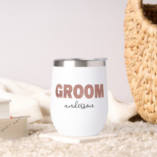 Personalised Rose Gold Groom Name