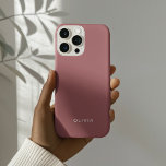 "Personalised Rose Gold: iPhone Case with Custom<br><div class="desc">Add a touch of elegance to your daily essentials with this personalised Rose Gold iPhone case. Featuring a soft, stylish pink background and your custom name in a chic font, this phone case is perfect for showcasing your unique style. Designed for both beauty and durability, it offers excellent protection for...</div>