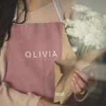Personalised Rose Gold Monogram Name Apron<br><div class="desc">Add a touch of elegance to your kitchen with this personalised rose gold monogram name apron. Featuring a sophisticated rose gold monogram, this custom apron is perfect for anyone who loves to cook or bake in style. Made from high-quality, durable fabric, it provides comfort and protection while cooking, baking, or...</div>