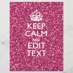 Personalised Rose Keep Calm Decor