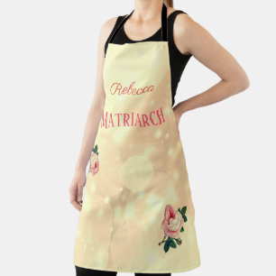 Personalised Roses Matriarch Mother Apron