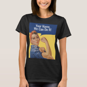 Personalised Rosie the riveter womens tshirts