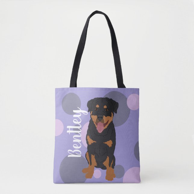 Personalised Rottweiler  Tote Bag (Front)