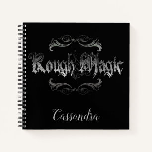 Personalised Rough Magic Spiral Notebook