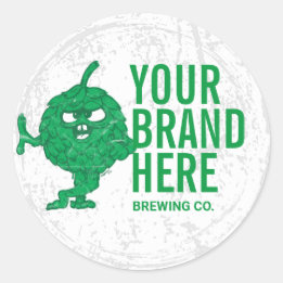 Personalised Round bottle beer labels