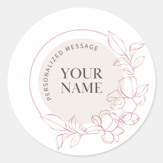 Personalised Round Stickers | Customisable Sticker