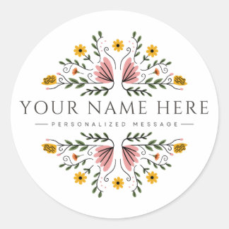 Personalised Round Stickers | Customisable Sticker