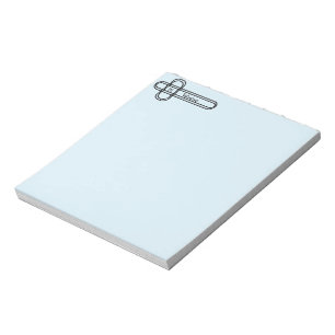 Personalised Rounded Squares Design Notepad