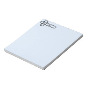 Personalised Rounded Squares Design Violet Notepad