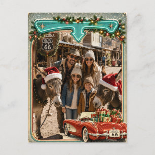 Personalised Route 66 Holiday Greeting Postcard