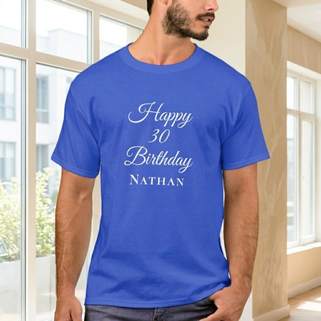 Personalised Royal Blue Unisex T-shirt - Custom (Creator Uploaded)