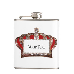 Personalised “Royal Crown” Hip Flask