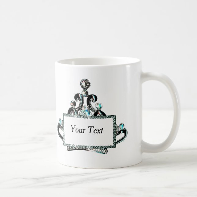 Personalised Royal Tiara Coffee Mug (Right)