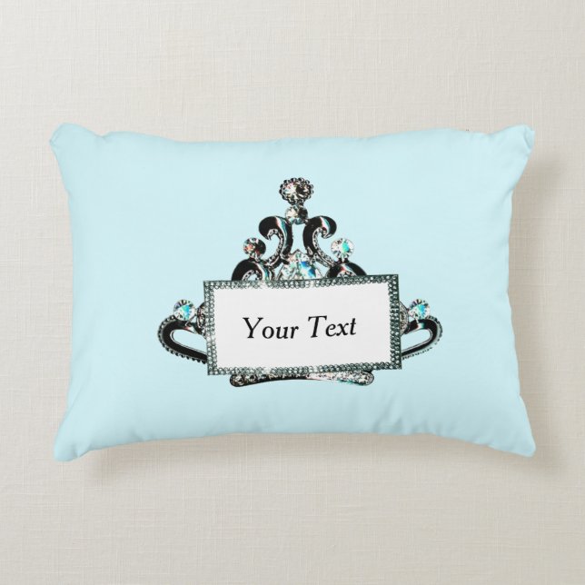 Personalised “Royal Tiara” Decorative Cushion (Front)