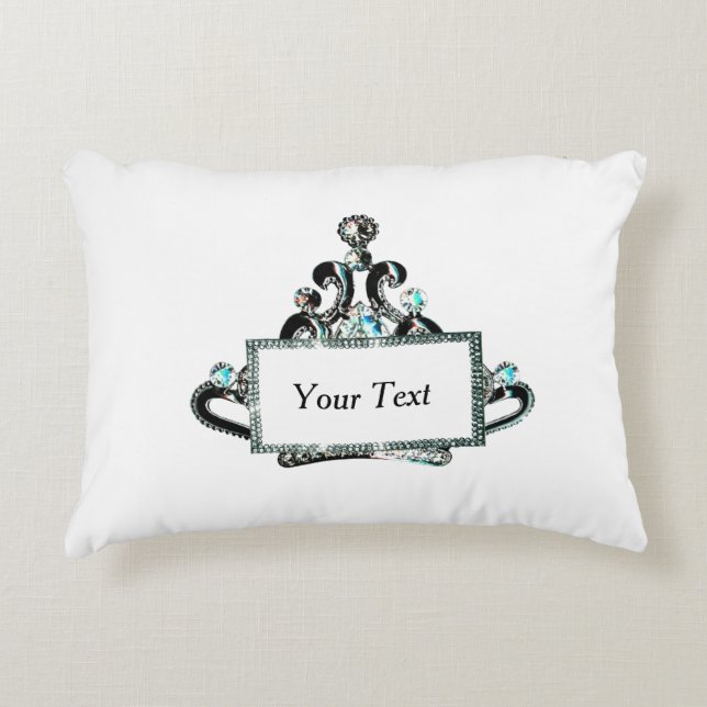 Personalised “Royal Tiara” Decorative Cushion (Front)