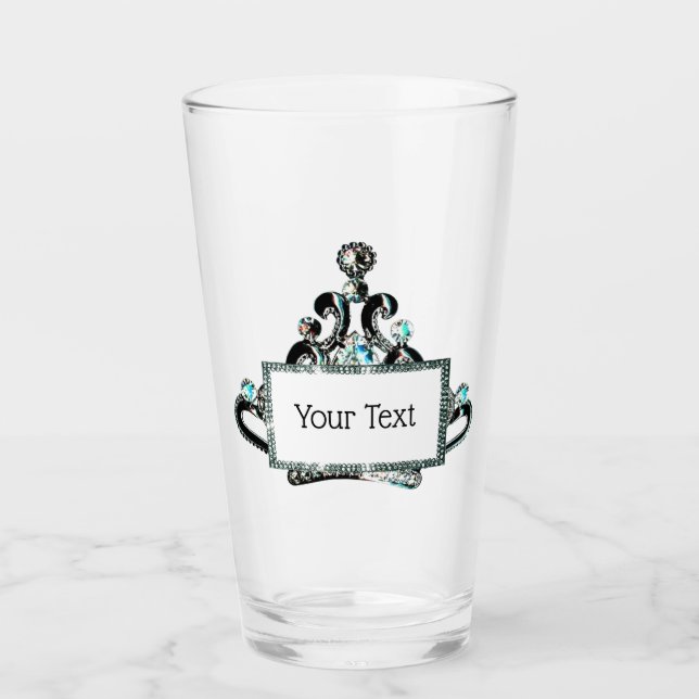 Personalised “Royal Tiara” Glass (Front)