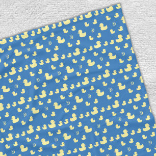 Personalised Rubber Duckies Blue Baby Kid Fleece Blanket