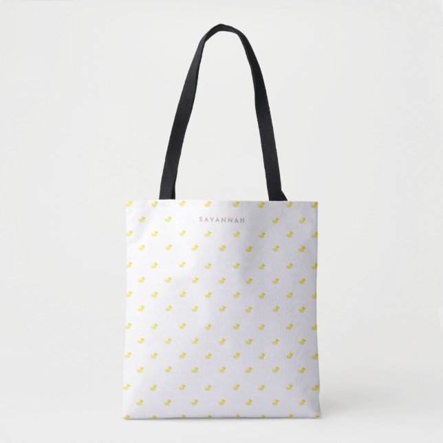 Personalised | Rubber Duckies Tote Bag (Front)