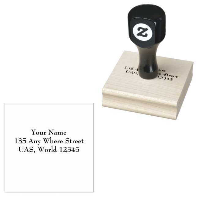 Personalised  rubber stamp (Stamped)