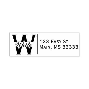 Personalised Rubber Stamp return address