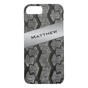 Personalised Rubber Tire Treads iPhone 7 Case