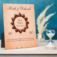 Personalised Ruby Wedding Anniversary 