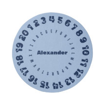 Personalised Rug with Alphabet Number Border