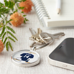 Personalised Rugby Jersey in locker room Key Ring