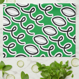 Personalised rugby towel   Sports theme design