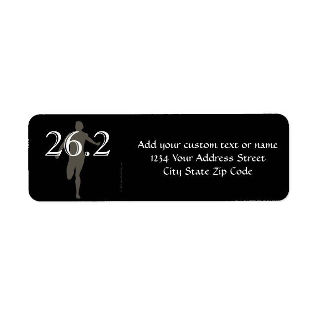 Personalised Runner Marathon Keepsake 26.2 (Front)