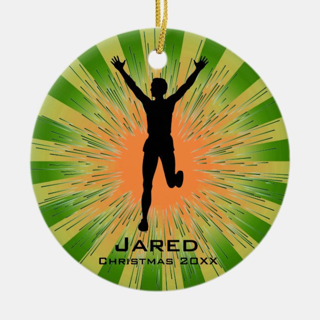 Personalised Runner Ornament (Front)