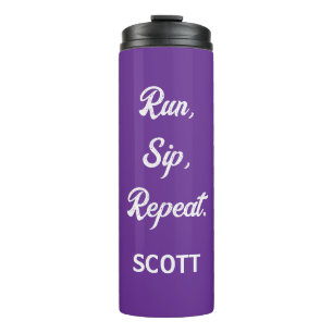 Personalised Runner Water Bottle Custom Name