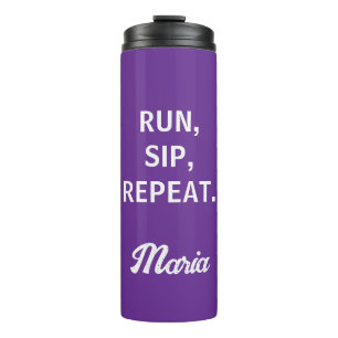 Personalised Runner Water Bottle Custom Name