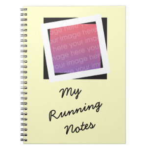Personalised Running Add Photo and Text Notebook