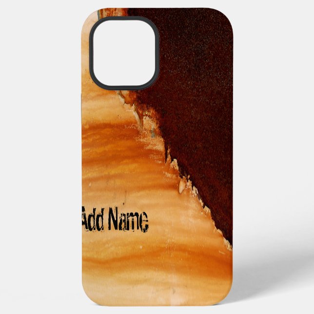 Personalised - Rust Art Cool Fun Unique iPhone Case (Back)