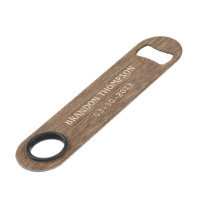 Personalised Rustic Chic Brown Wood Grain Pattern