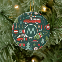 Personalised Rustic Christmas Camping