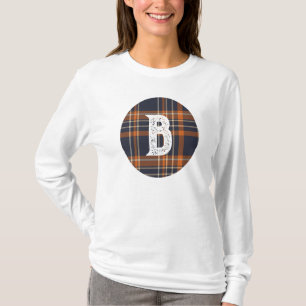 Personalised Rustic Christmas/winter plaid T-Shirt