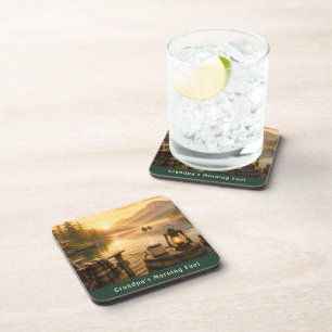 Personalised Rustic Coffee Coaster
