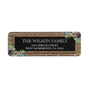 Personalised Rustic Country Christmas Winter