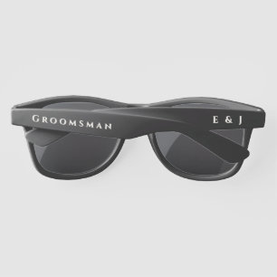 Personalised Rustic Fall Wedding Groomsman  Sunglasses