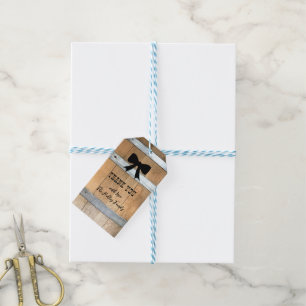 Personalised Rustic Gift Tags with Bow